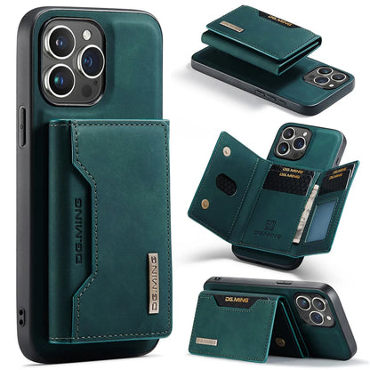 2 In 1 Case For iPhone 16 15 14 13 12 11 Pro Max Plus XS Max XR 8 Plus SE 2022 Wallet Magnetic Leather Card Holder Pocket Cover