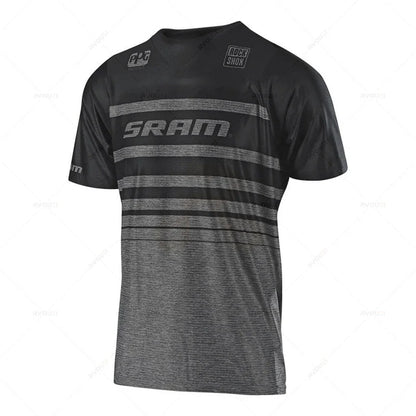 New Sram Downhill Jersey Man MTB Wear Summer Maillot Ciclismo Hombre DH MTB MX Motocross Jersey Off Road Mountain Enduro T-Shirt