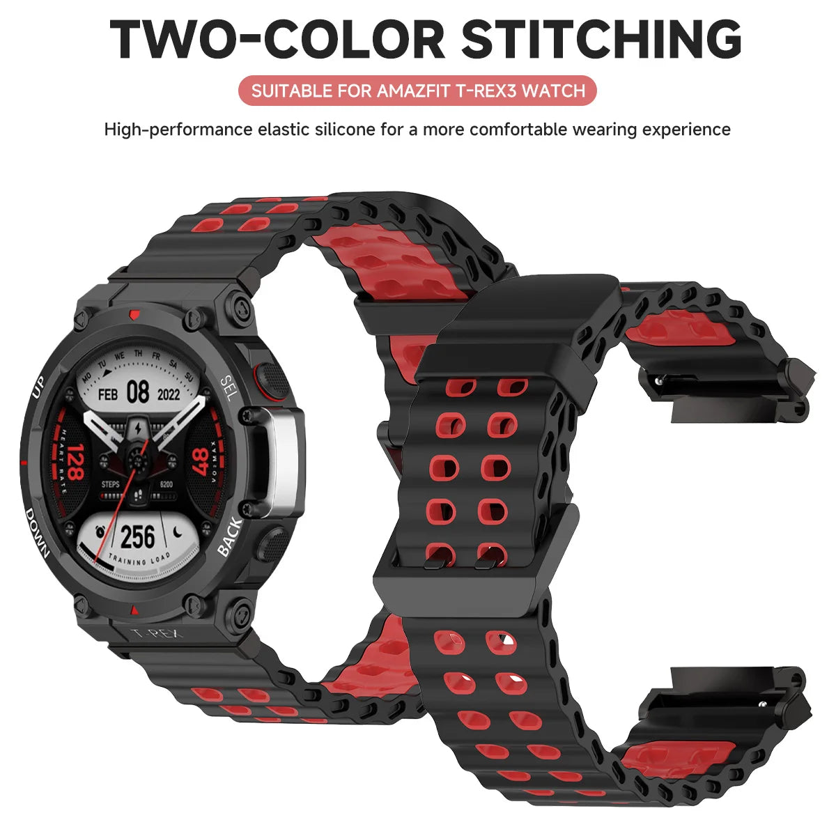 Ocean Band For Huami Amazfit T-REX 3/2 Smart Watch Sports Silicone Strap Bracelet For Xiaomi Amazfit T-Rex/T Rex Pro 2 Correa