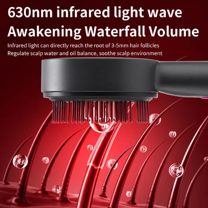 Electric Massage Comb Vibration Hair Massage Scalp Brush Red Light Hair Growth Massager Liquid Oil Applicator Anti Hair Loss