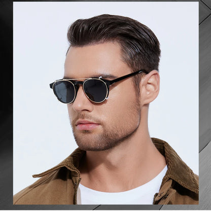 Driver Goggles Fashion Polarized Sunglasses Trend Outing Sunglasses Set Glasses Shading Street Shooting Sunglasses for Men