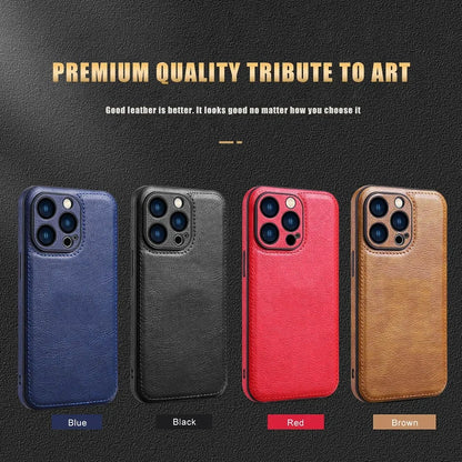 Soft Leather Case for iPhone 15 14 13 12 11 16 Pro Max XR XS Max 7 8 Plus Ultra Thin Lens Protection iphone16 16Pro Cover Coque - ST Superstore