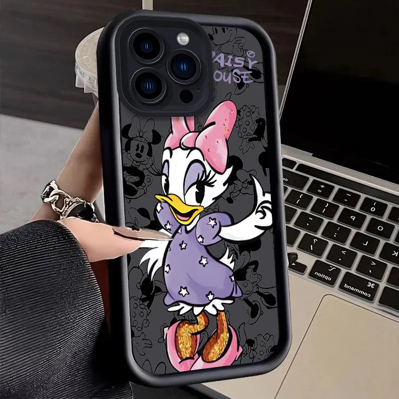 Cartoon Case for iPhone 15 14 13 12 Mini 11 Pro Max XS X XR 8 7 6S 6 Plus SE 2020 Liquid Silicone Shockproof Cover