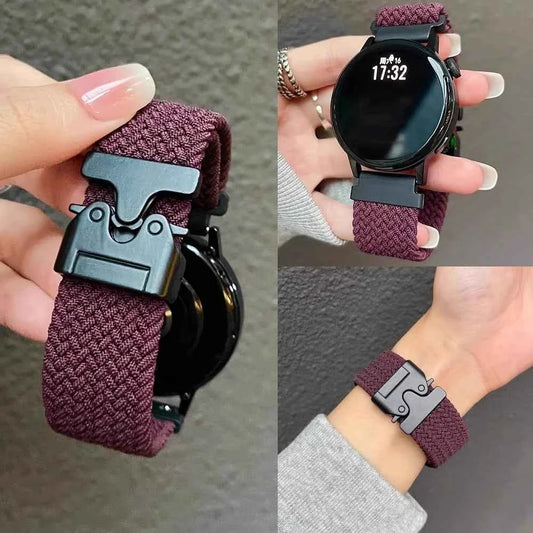 20mm 22mm Straps For Galaxy Watch 7/FE/6/5/pro/4/Classic/active 2/Gear s3 Parachute Bracelet correa Huawei watch GT 2 3 4 5 Band