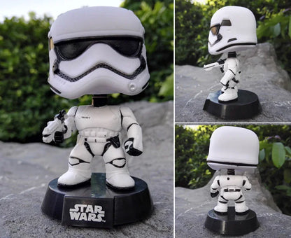 Limit Sale Star War Characters with bobble Head Bob Fett Darth Vader YODA 10cm Vinyl Action Figure Toys