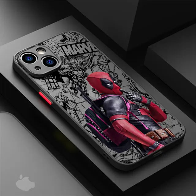 Luxury Matte Cover Case for iPhone 16 15 XR X 14 16 Plus XS Max 13 Mini 15 16 Pro Max 12 11 Pro 12 Pro