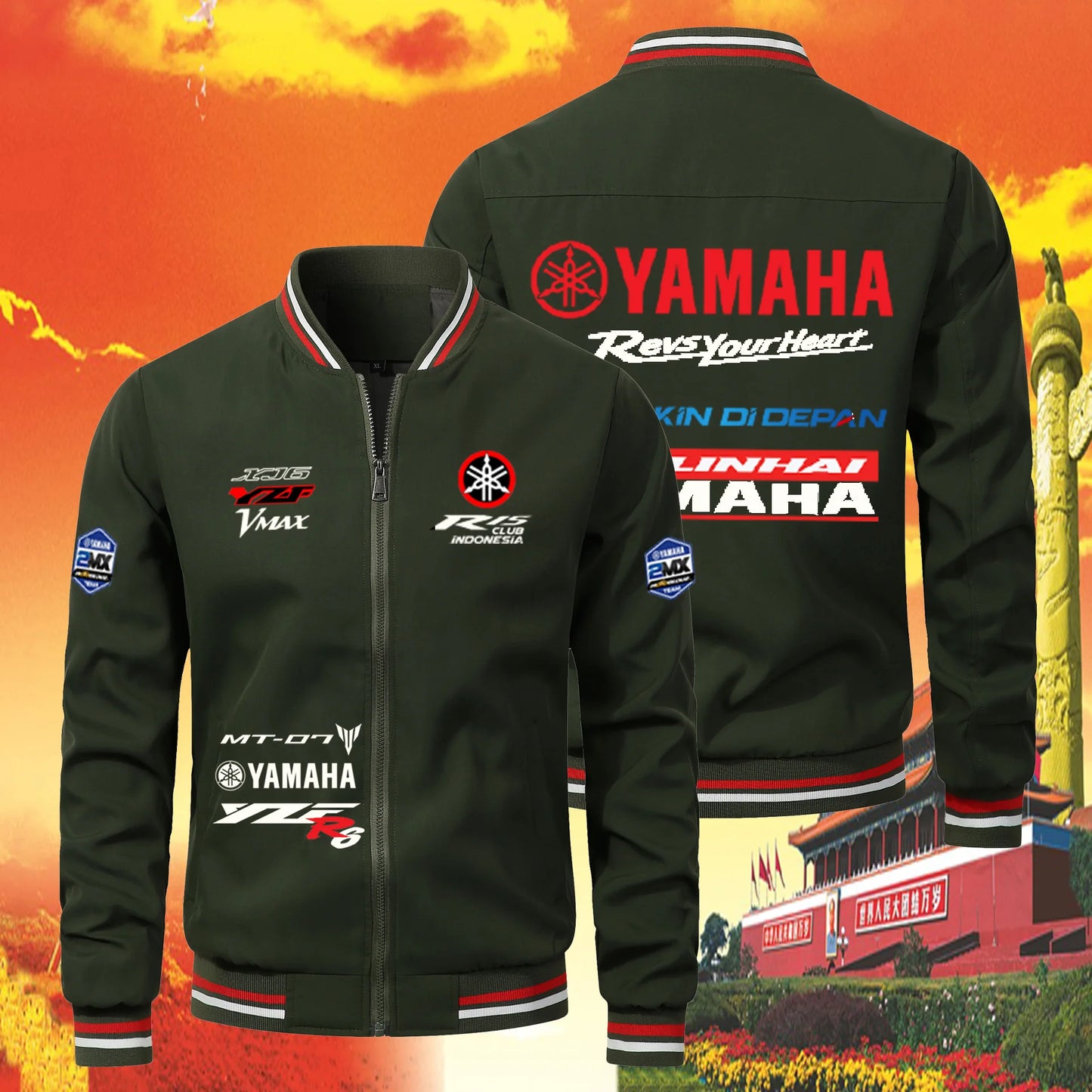 YAMAHA Motorcycle Logo Men's Top Cycling Sports Shopping Leisure Outdoor Fishing Windproof Sunscreen Thin Men's Jacket Coat