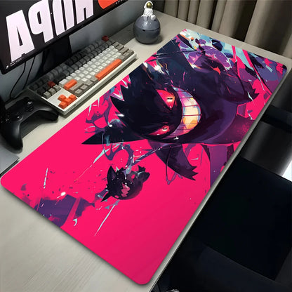 Colorful Gaming Keyboard Rug Laptop Japan Cool Anime Mouse Pad XXL Black P-pokemon Desk Mat PC G-gengar Gamer Cabinet Mousepad - ST Superstore
