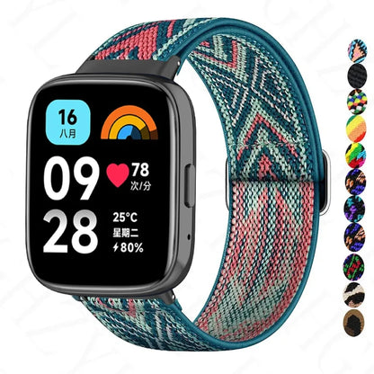 Watch Band For Redmi Watch 3 Active Strap Nylon Elastic Replacement Wristband For Xiaomi Redmi Watch 3  Bracelet Correa - ST Superstore