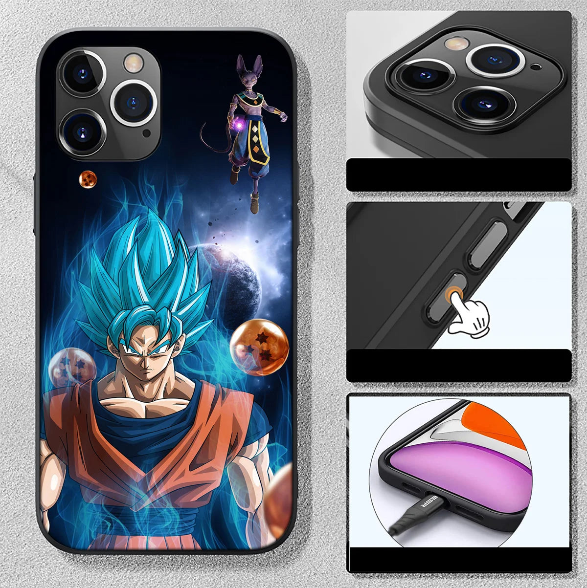 Anime Phone Case for iPhone 16 15 14 13 7 8 Pro Max Mini Plus