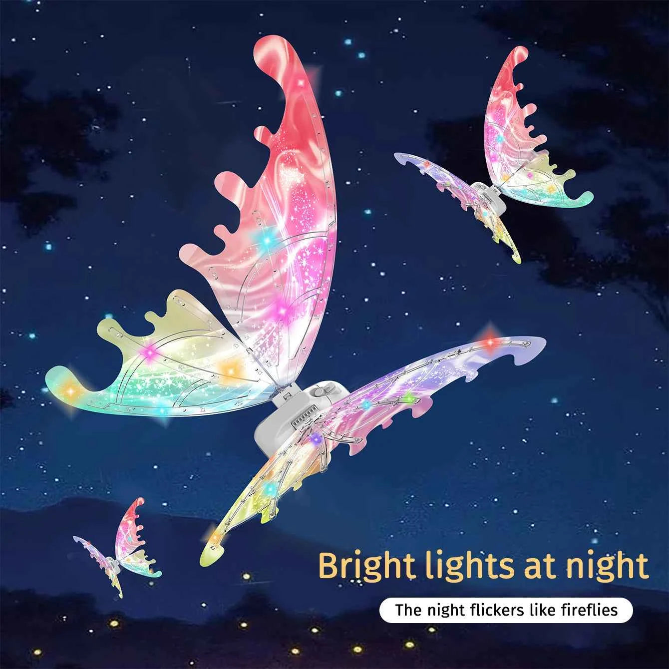 Luminous butterfly electric wings music fairy wings angel props gift