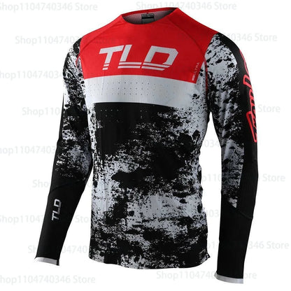 Men's Motorcycle Sportswear Printed BMX Bicycle Shirt DH Downhill Endurance T-shirt Mountain Bike Outdoor Sportswear Top