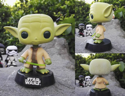 Limit Sale Star War Characters with bobble Head Bob Fett Darth Vader YODA 10cm Vinyl Action Figure Toys