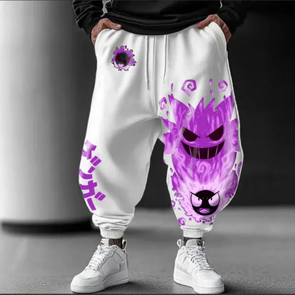 Pokemon Joint Sweatpants Autumn and Winter Best-selling Men's Pure Cotton Daily Life Sports Commuter Sports Harajuku Trousers