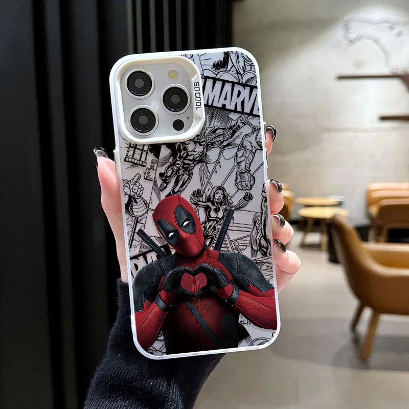 Case for iPhone 16 15 14 13 12 11 Pro Max XS X XR 8 7 Plus SE 2020 Plating Matte Hard Shockproof Printing Phone