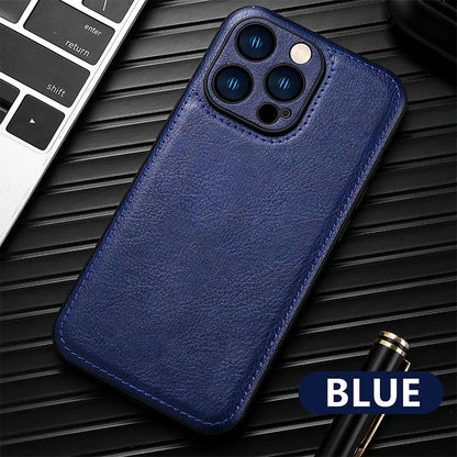 Luxury Leather Case Fashionable Phone Back Cover Quakeproof For iPhone 16 15 14 Plus 13 Pro Max 12 Pro 11 X XR XS Max 7 8 Plus