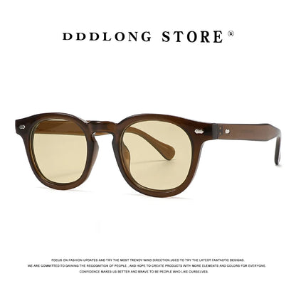 DDDLONG Retro Fashion Round Sunglasses Women Men Sun Glasses Classic Vintage UV400 Outdoor Shades D528