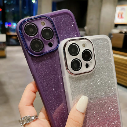 Glitter Plating Frames Phone Case For Xiaomi 11T 12 12T 13 13T Lite Pro 11i Series 5G 12X Civi2 Shockproof Soft TPU Clear Cover