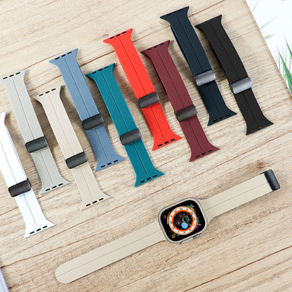 Magnetic Strap For Apple watch ultra 2 band 49mm Silicone Bracelet iWatch Series 9 7 8 6 5 4 3 se 44mm 45mm 40mm 41mm 42mm 38mm