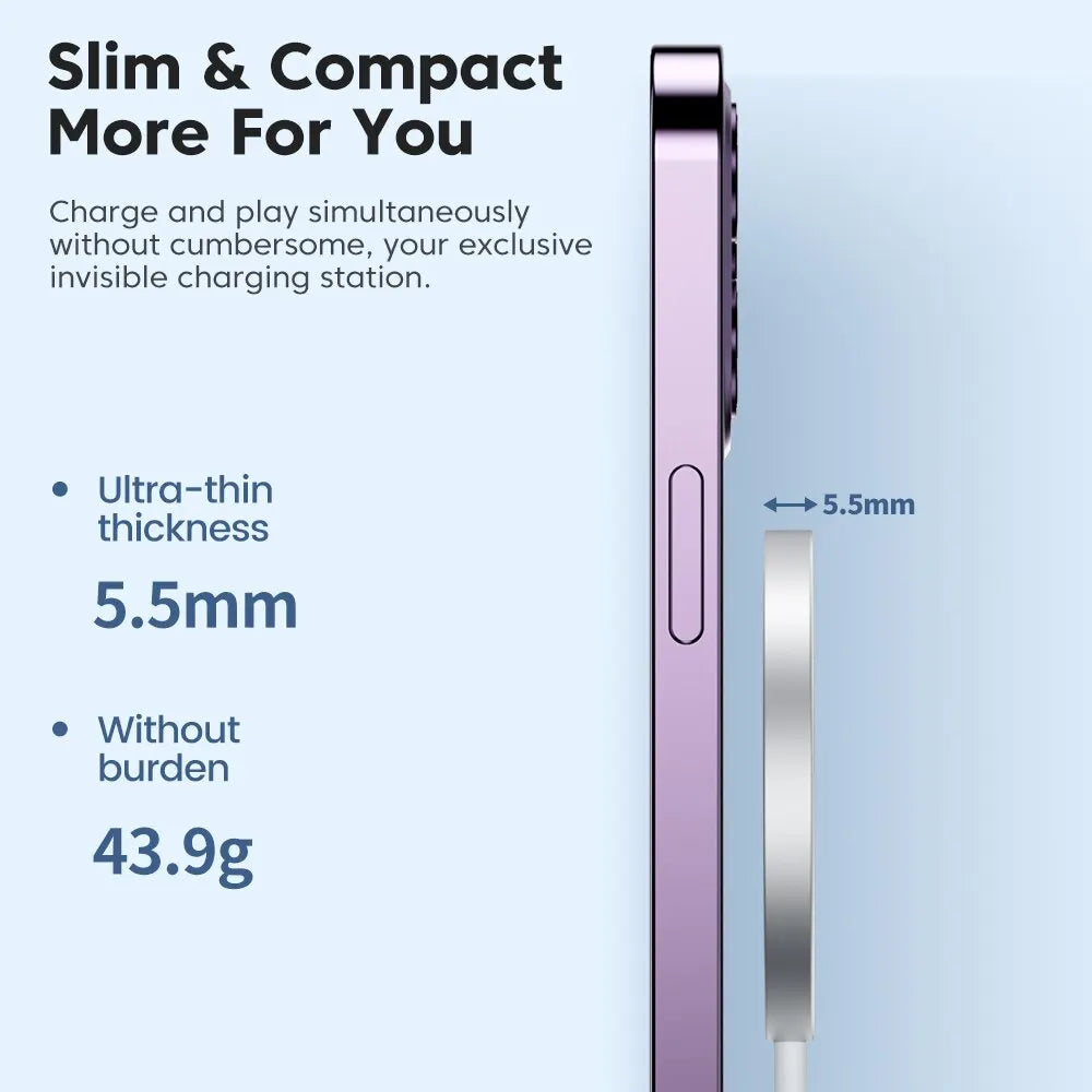 Toocki Magnetic Wireless Charger 15W Fast Charging Wireless Phone Charger For iPhone 15 14 Pro Max Mini Quick Magnetic Charger - ST Superstore