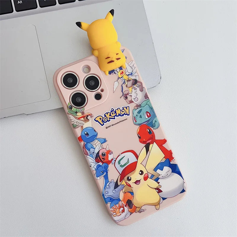 Cute Cartoon Phone Case For iPhone 14 15 13 12 11Pro Max Cartoon Y2K Lovely Anti Fall Cover