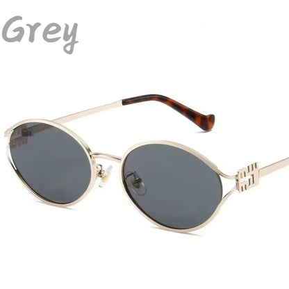Fashion Small Sunglasses Brand Designer Metal Woman Outdoor Travel Holidays Eyeglasses UV Protection Man Shades Sale