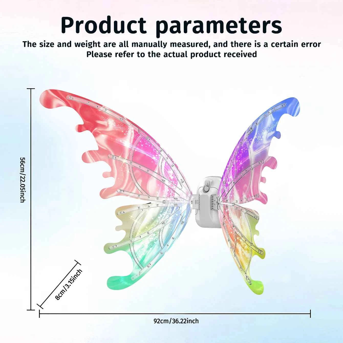 Luminous butterfly electric wings music fairy wings angel props gift