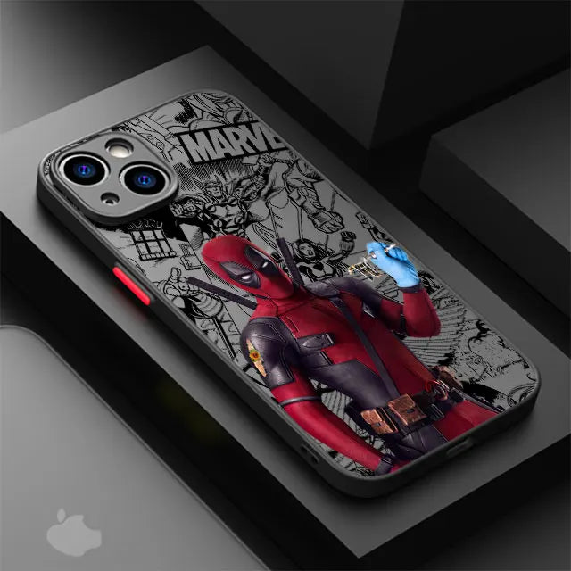 Luxury Matte Cover Case for iPhone 16 15 XR X 14 16 Plus XS Max 13 Mini 15 16 Pro Max 12 11 Pro 12 Pro