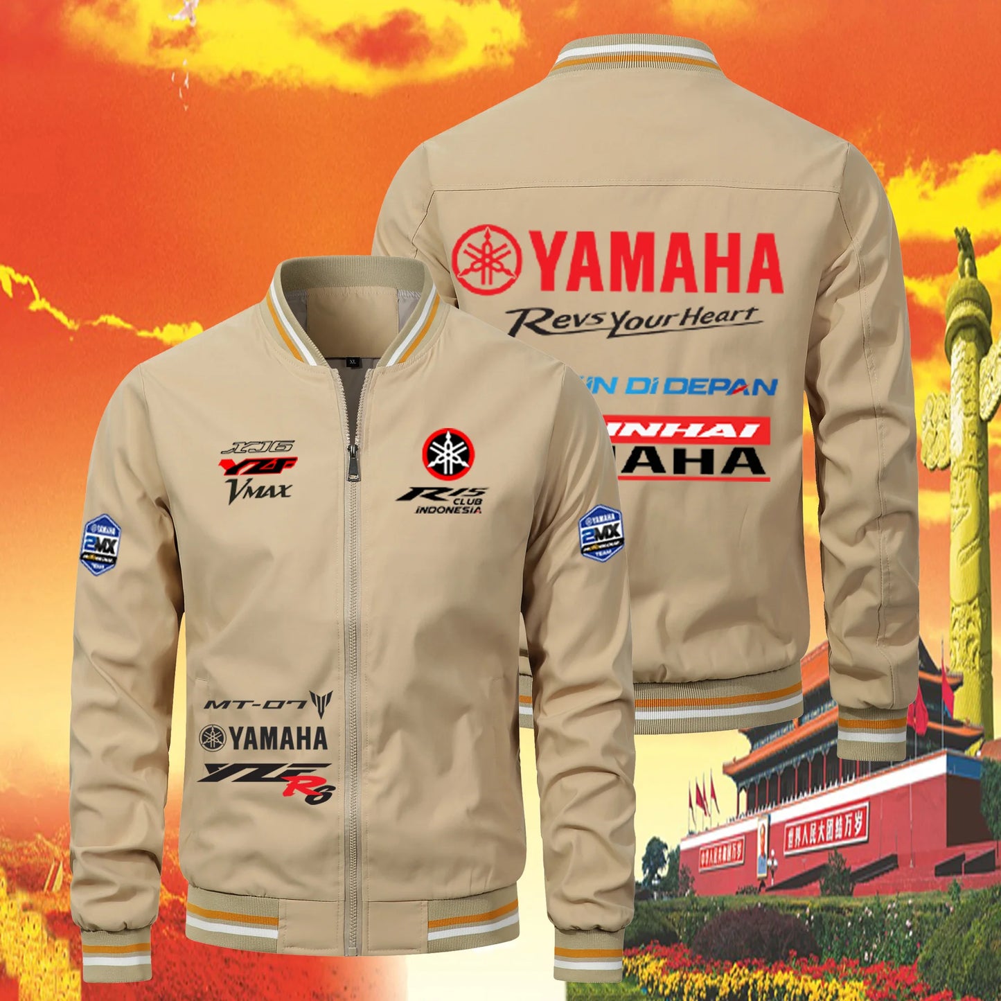 YAMAHA Motorcycle Logo Men's Top Cycling Sports Shopping Leisure Outdoor Fishing Windproof Sunscreen Thin Men's Jacket Coat