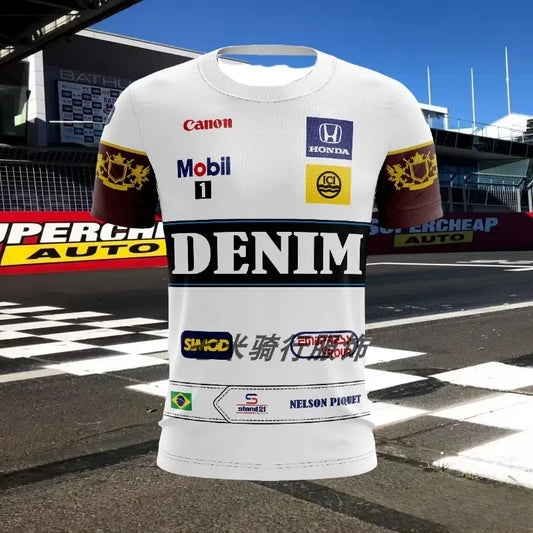 2025 New Moto Cycling Suit Racing Suit Locomotive Suit Quick Drying Fast Drop Breathable F1 Men's Short Sleeve Mountain