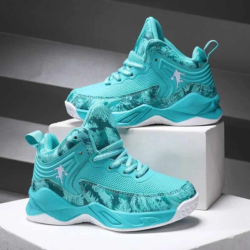 2025 Basketball Shoes for Kids Sneakers New Boys Brand Thick Sole Non-slip Children Sports Shoes Child Boy Basket Trainer Shoes - ST Superstore