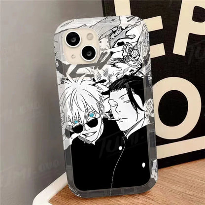 Silicone Protective Phone Case for iPhone 15 14 13 12 11 Pro Max XR XS X 8 7 6 6S Plus SE 2020 Jujutsu Kaisen Gojo Satoru Cover - ST Superstore