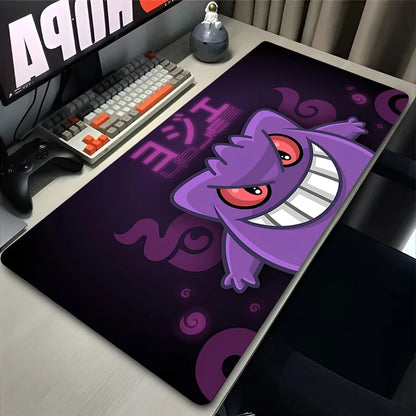 Colorful Gaming Keyboard Rug Laptop Japan Cool Anime Mouse Pad XXL Black P-pokemon Desk Mat PC G-gengar Gamer Cabinet Mousepad - ST Superstore