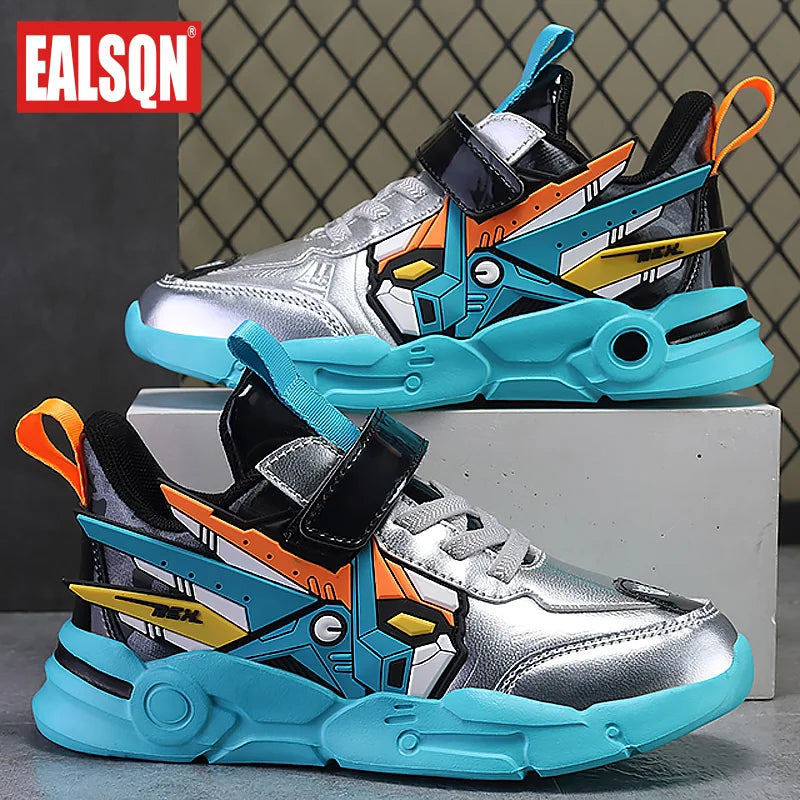 Kids Shoes Boys Sneakers PU Leather Children Sneakers 2024 New Fashion Casual Sports Tennis Shoes for Boy - ST Superstore