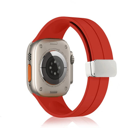 Magnetic Strap For Apple watch ultra 2 band 49mm Silicone Bracelet iWatch Series 9 7 8 6 5 4 3 se 44mm 45mm 40mm 41mm 42mm 38mm