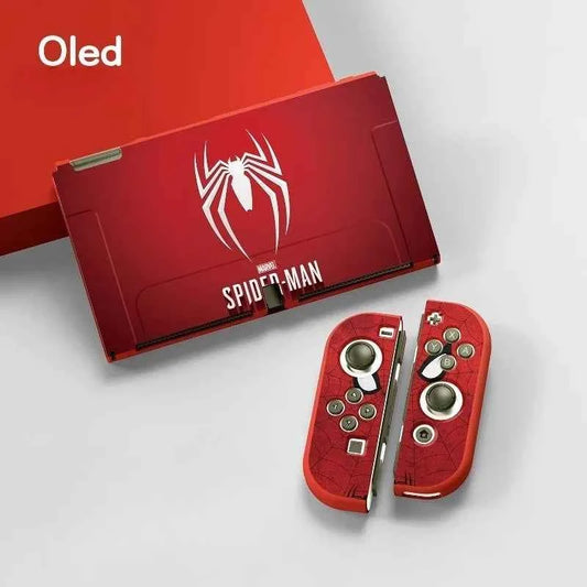 Marvel Spider man Venom Spider Man Protective Cover for Switch OLED NS Joy-Con Base Shell Silicone Anti-slip Shockproof Case