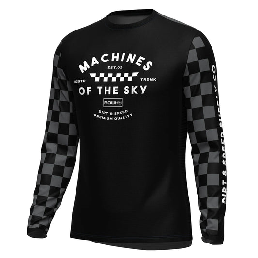 ROWKY Motorcycles Racing T-shirt Mtb Jersey Downhill Camiseta De Motocross Enduro Maillot Hombre Cycling Jersey Men Bike Shirts