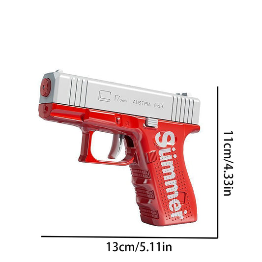 Manual water gun for children playing outdoors, water spray gun for summer outdoor water fights and water play