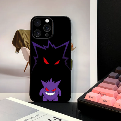 Miniso Pokemon Gengar Phone Case For 11 12 13 14 15 16Pro Max mini Plus strong magnetic attraction