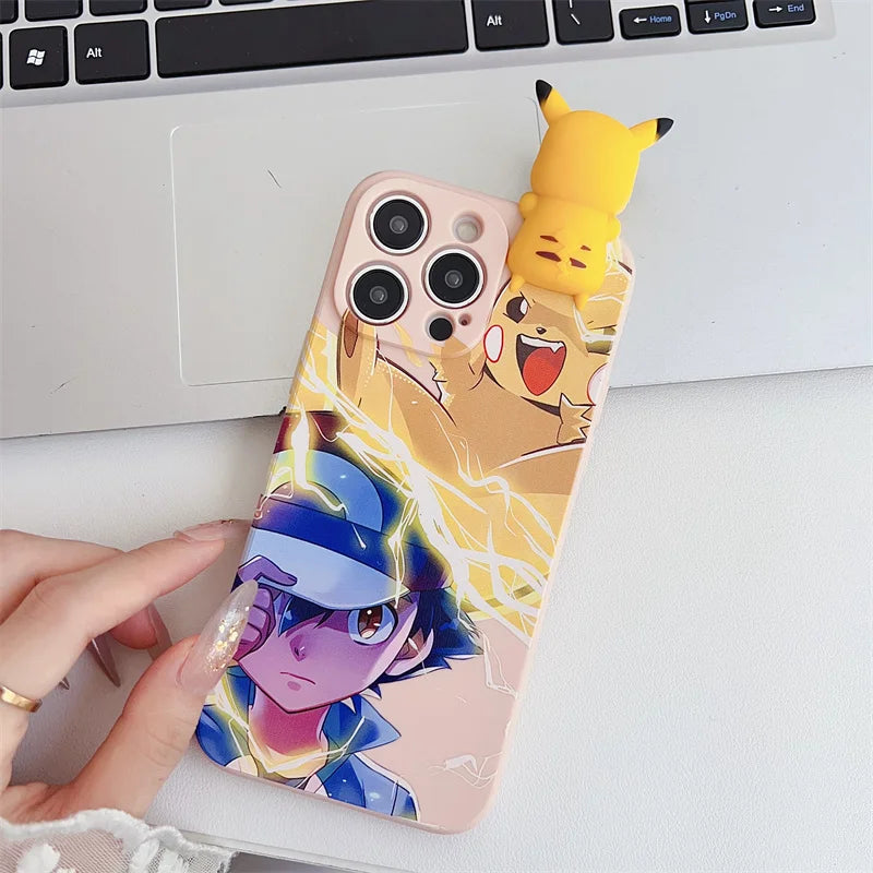 Cute Cartoon Phone Case For iPhone 14 15 13 12 11Pro Max Cartoon Y2K Lovely Anti Fall Cover