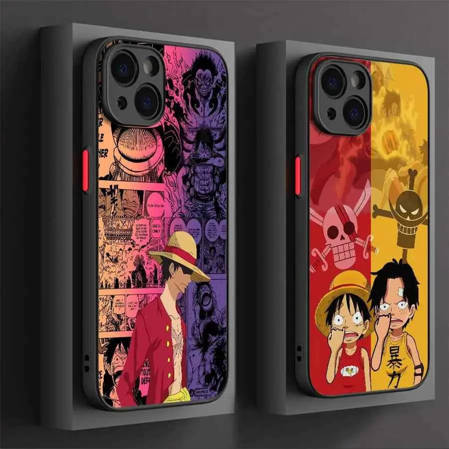 Case for iPhone 12 Mini 13 Pro 11 15 14 XR 16e 16 11 Max XS Soft shell Anime One Pieces