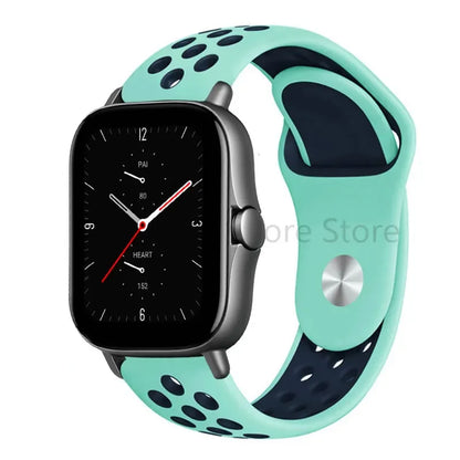 20mm 22mm Bracelet for Amazfit strap Silicone GTS/2/2e/GTS2 Mini/GTR 42mm/47mm/GTR2/2e/stratos 2/3 Sport Watch band Amazfit bip