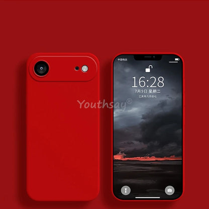 For iPhone 17 Air Case Liquid Silicone Plain Case For iPhone Air Cover TPU Anti-drop Phone Protector For iPhone 17 Pro Max Case