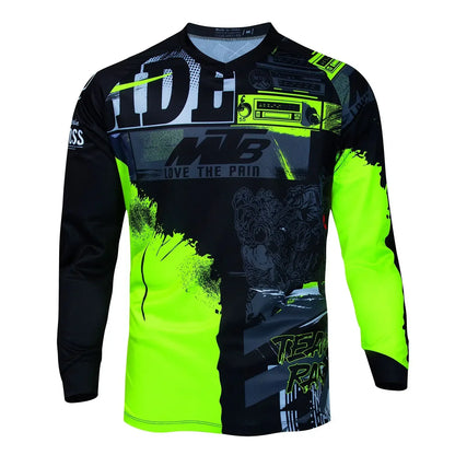 New Downhill Men Mountain Bike Jersey Racing T-Shirt Bicycle Cycling Long Sleeve Sports Shirt Motorsport Motorcycle Motocross