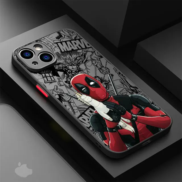 Luxury Matte Cover Case for iPhone 16 15 XR X 14 16 Plus XS Max 13 Mini 15 16 Pro Max 12 11 Pro 12 Pro