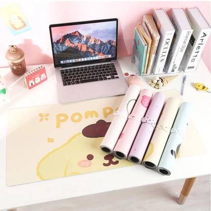 80/35cm Sanrio Hello Kitty Kuromi Office Desk Mat Melody Cinnamoroll Non-Slip Large Keyboard Mouse Pad Game Pads Pc Accessories