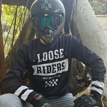 Loose Rider Jersey BMX Endurance Bike Shirt DH Off-Road Mountain Bike Downhill Jersey