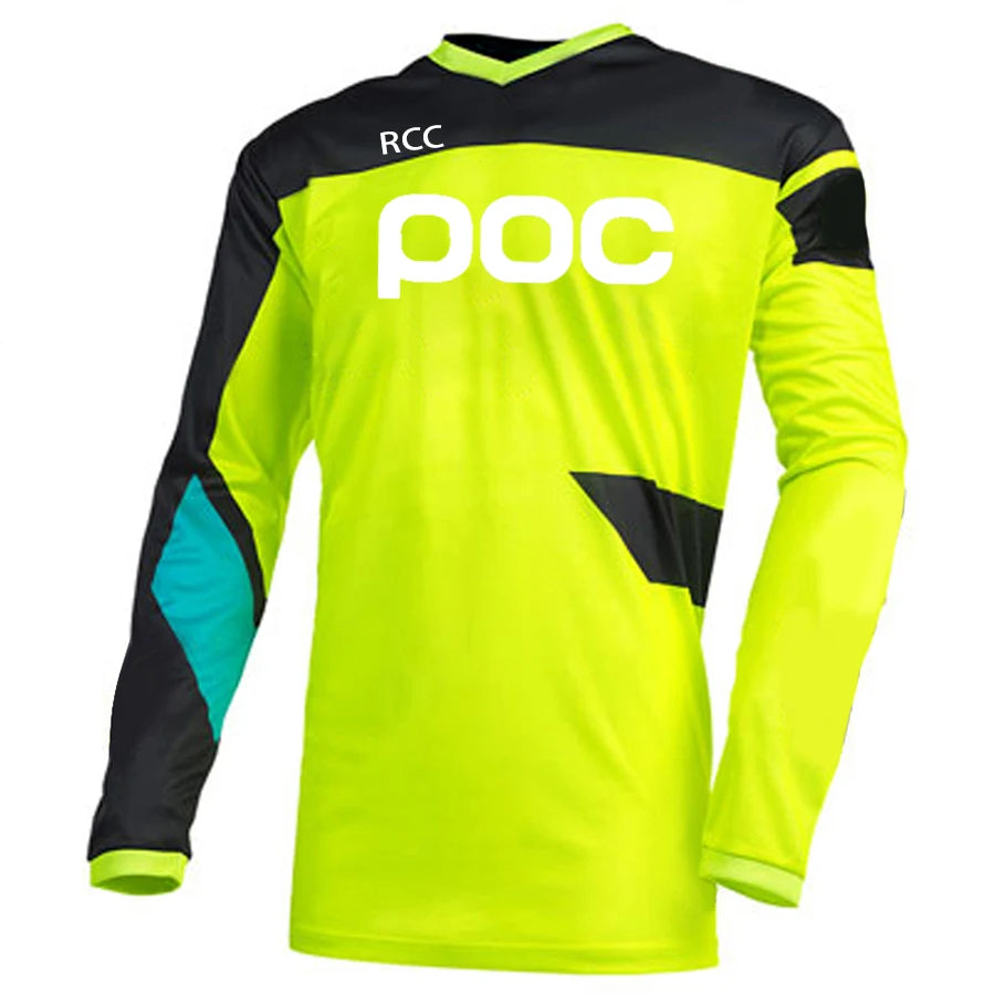 POC 2026 Men Cycling Motocross Jersey Downhil Mountain Bike DH Shirt MX Motorcycle Clothing Ropa for Boys MTB T-Shirts