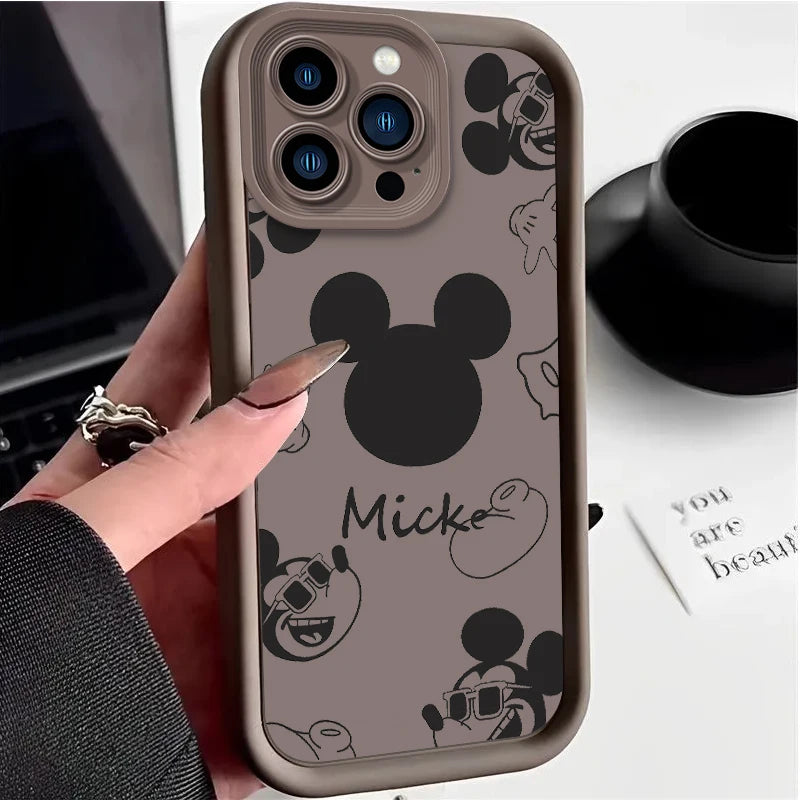 Cartoon Phone Case for iPhone 15 14 13 12 11 Pro Max XS X XR 8 7 6S 6 Plus SE 2020 Silicone Shockproof Cover Funda