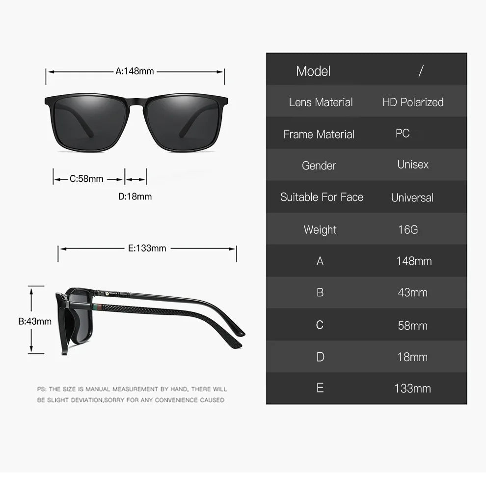 Polarking New Luxury Polarized Sunglasses Men Driving Shades Male Sun Glasses Vintage Travel Fishing Classic Sun Glasses 400